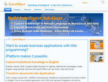 Tablet Screenshot of cyberobject.com